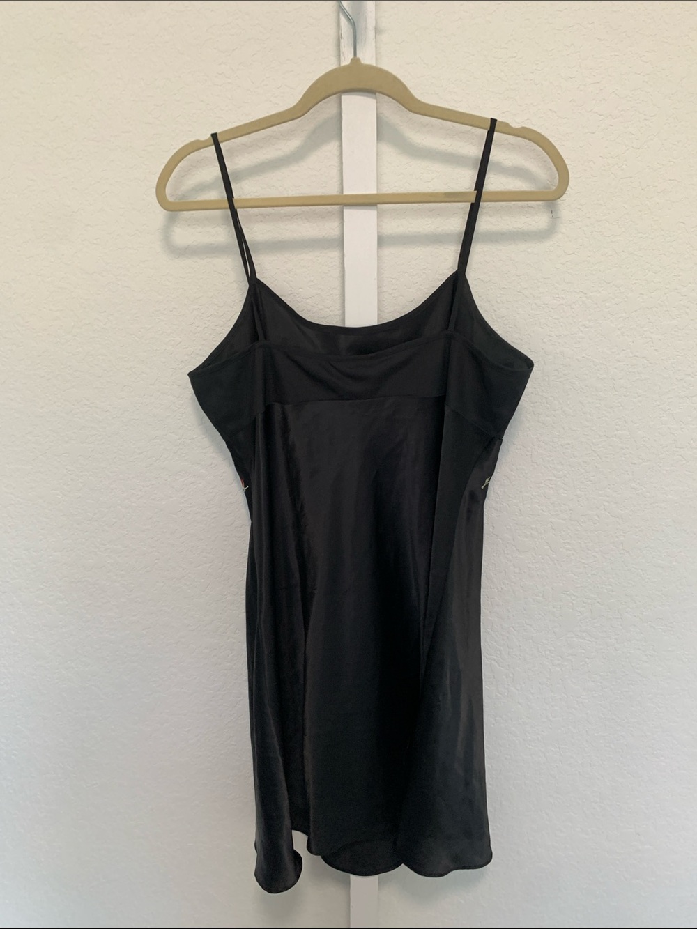 Y2K Delicates Black Slip Dress with Red Rose Embroidery - Picture 5 of 7